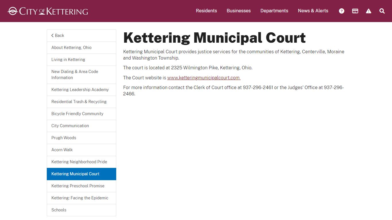 Kettering Municipal Court - Kettering